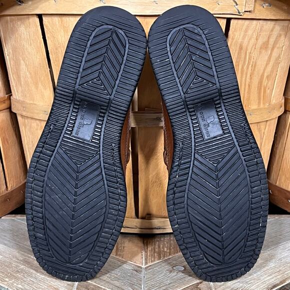 Brown Shoe Sundance Kiltie Tassel Brown Leather Slip-On Comfort Loafers Mens 8 - Picture 10 of 11